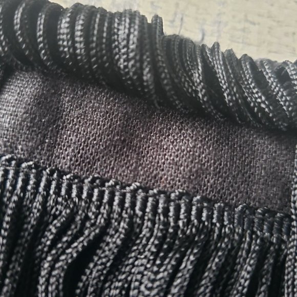 Holly Morgan Black Fringe Skirt Size 12 - Picture 5 of 7